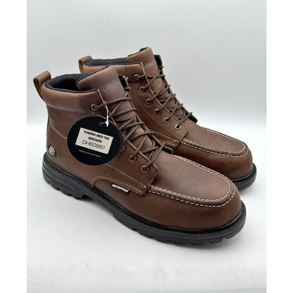DieHard Mens Tundra Moc Toe Work Boots US 13 M Brown Leather Waterproof CT NIB main image 9